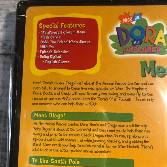 Dora the Explorer Meet Diego! New DVD Full Screen c. 2003 - Picture 9 of 14